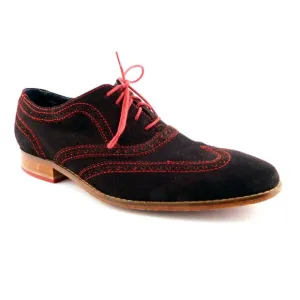 COLE HAAN Nike Air Brown Suede Leather Wingtip Oxfords Shoes 12