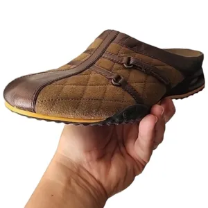 Cole Haan Nike Air Quilted Clogs Mules 7AA 7 Narrow Preppy Suede Sneakers