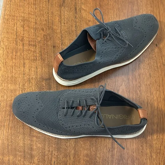 Cole Haan Original Grand Men’s Knit Wingtip Oxfords  Size 14
