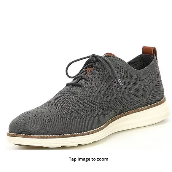 Cole Haan Original Grand Men’s Knit Wingtip Oxfords  Size 14