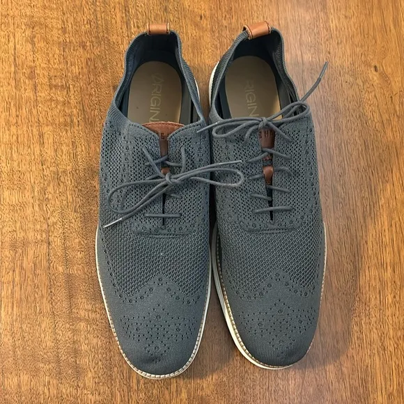 Cole Haan Original Grand Men’s Knit Wingtip Oxfords  Size 14