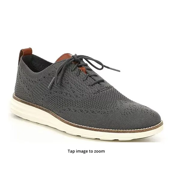 Cole Haan Original Grand Men’s Knit Wingtip Oxfords  Size 14