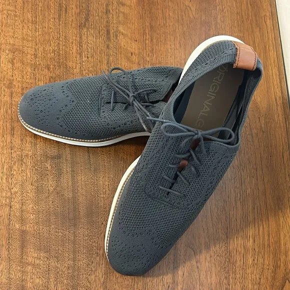 Cole Haan Original Grand Men’s Knit Wingtip Oxfords  Size 14