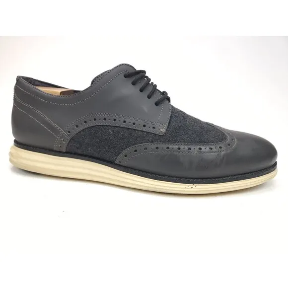 Cole Haan Original Grand Mens Size 11 M Wingtip Oxfords Gray C28861
