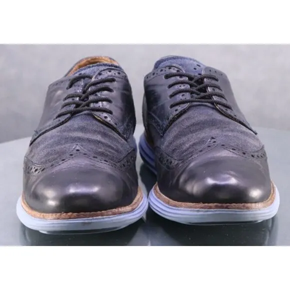 Cole Haan Original Grand Men's Wingtip Oxfords Dress Shoes Size 10.5 Blue C13198