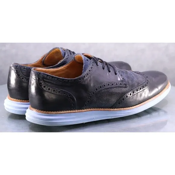 Cole Haan Original Grand Men's Wingtip Oxfords Dress Shoes Size 10.5 Blue C13198
