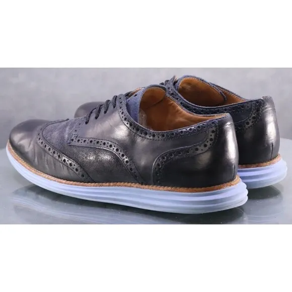 Cole Haan Original Grand Men's Wingtip Oxfords Dress Shoes Size 10.5 Blue C13198