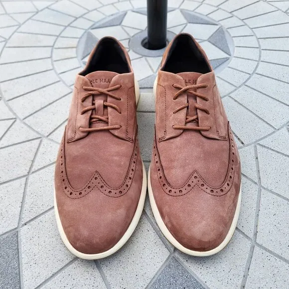 Cole Haan Original Grand Nubuck Wingtip Brogue Casual Oxfords 11