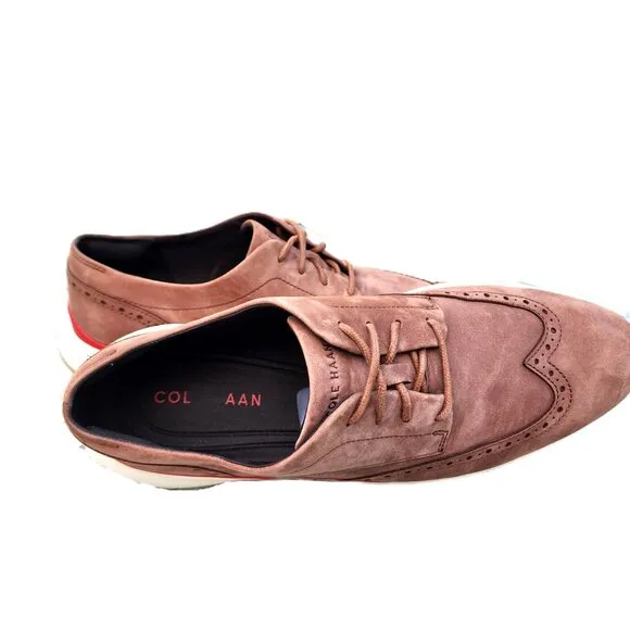 Cole Haan Original Grand Nubuck Wingtip Brogue Casual Oxfords 11