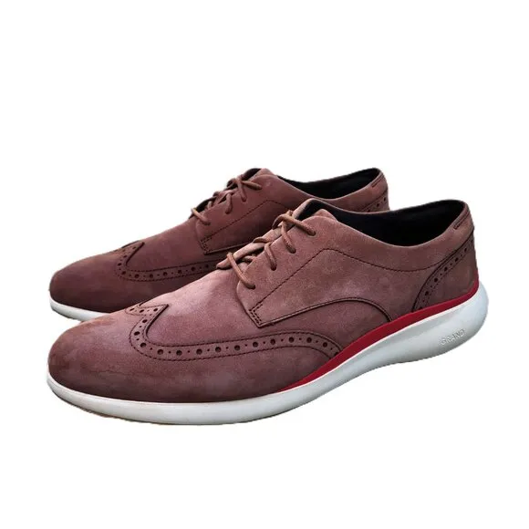 Cole Haan Original Grand Nubuck Wingtip Brogue Casual Oxfords 11