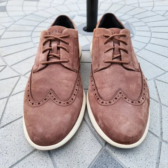 Cole Haan Original Grand Nubuck Wingtip Brogue Casual Oxfords 11