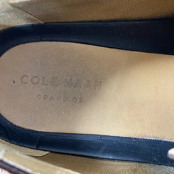 Cole Haan Original Grand OS Shortwing Wingtip Brown Leather Oxfords Mens 11.5