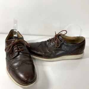 Cole Haan Original Grand OS Shortwing Wingtip Brown Leather Oxfords Mens 11.5