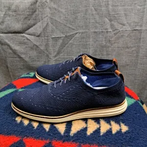 Cole Haan Original Grand Shoes Stitchlite Wingtip Blue Oxfords Mens Sz 11.5