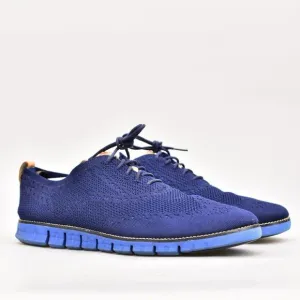 COLE HAAN ORIGINAL GRAND STITCHLITE WINGTIP C26712 SHOES BLUE OXFORDS MEN’S 13