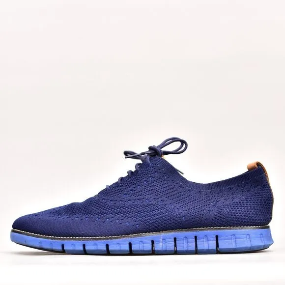 COLE HAAN ORIGINAL GRAND STITCHLITE WINGTIP C26712 SHOES BLUE OXFORDS MEN’S 13