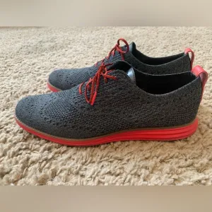 Cole Haan Original Grand Stitchlite Wingtip Oxfords Mens Size 10.5 Red/Black