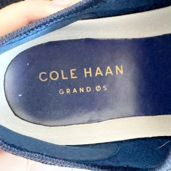 COLE HAAN Original Grand Stitchlite Wingtip Oxfords Navy Blue 8