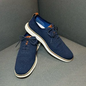 Cole Haan Original Grand Stitchlite Wingtip Oxfords Navy Size 9.5