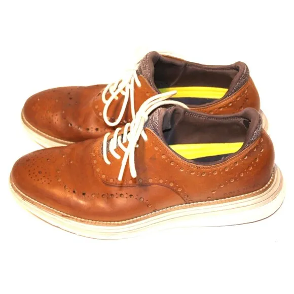 Cole Haan Original Grand Ultra Wingtip Brown Leather Oxfords Men's Sz 10M