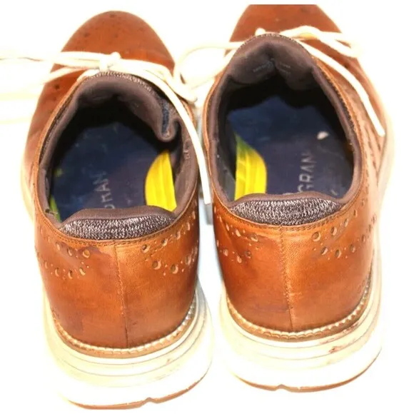 Cole Haan Original Grand Ultra Wingtip Brown Leather Oxfords Men's Sz 10M