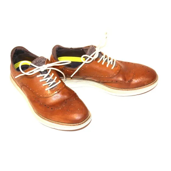 Cole Haan Original Grand Ultra Wingtip Brown Leather Oxfords Men's Sz 10M