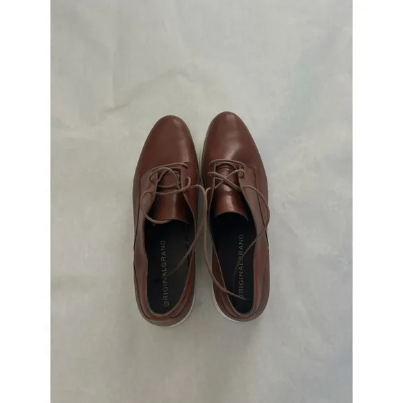 Cole Haan OriginalGrand Plain Toe Oxfords Womens 11 Mint Condition Brown Leather