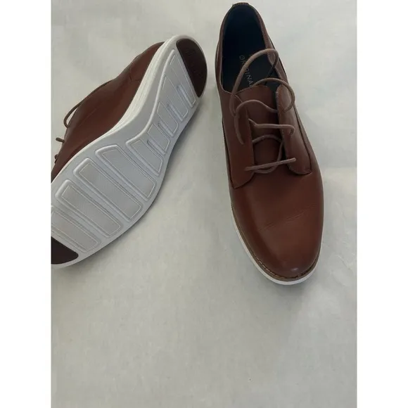 Cole Haan OriginalGrand Plain Toe Oxfords Womens 11 Mint Condition Brown Leather