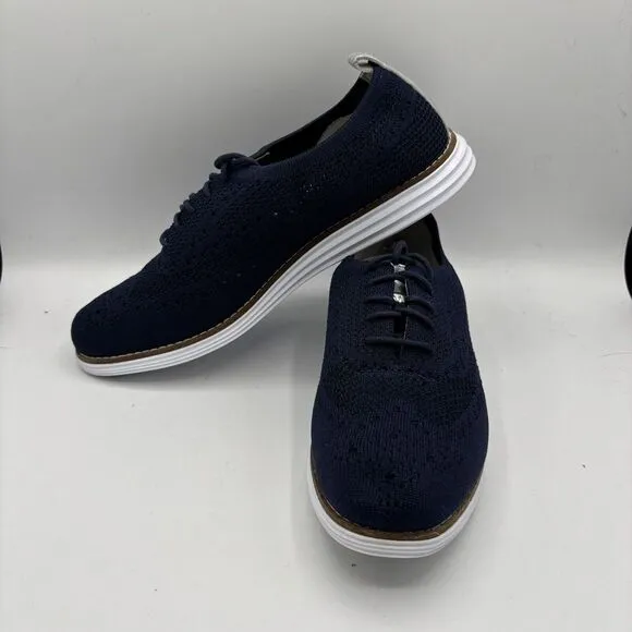 Cole Haan OriginalGrand Wingtip Oxfords Navy Stitchlite Sz 9B W11503