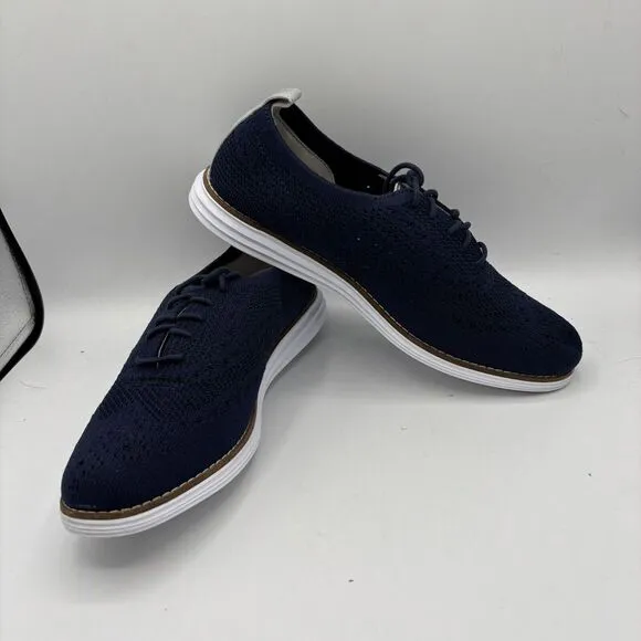 Cole Haan OriginalGrand Wingtip Oxfords Navy Stitchlite Sz 9B W11503