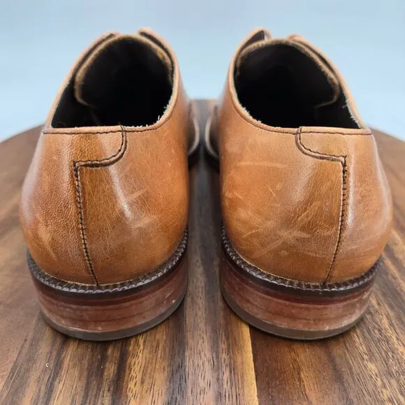 Cole Haan Oxfords Men's 8.5 M Brown Leather Williams Plain Toe Dress Shoes