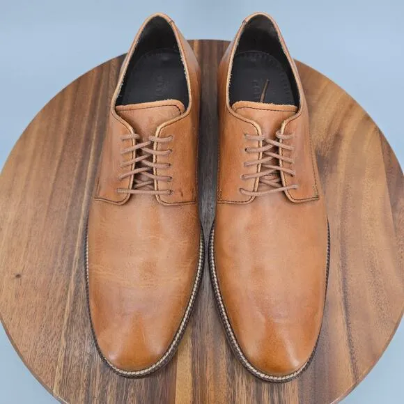 Cole Haan Oxfords Men's 8.5 M Brown Leather Williams Plain Toe Dress Shoes