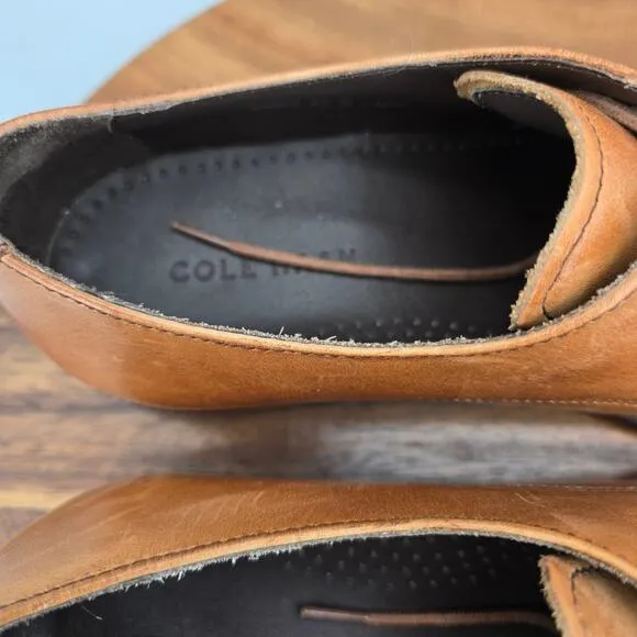 Cole Haan Oxfords Men's 8.5 M Brown Leather Williams Plain Toe Dress Shoes