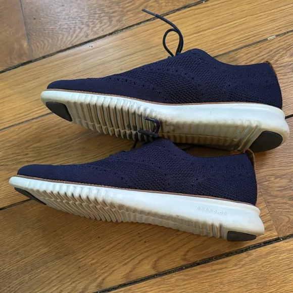Cole Haan Oxfords Sneaker Navy Blue Zerogrand Stitchlite 12M Shoe Casual