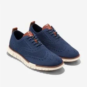 Cole Haan Oxfords Sneaker Navy Blue Zerogrand Stitchlite 12M Shoe Casual