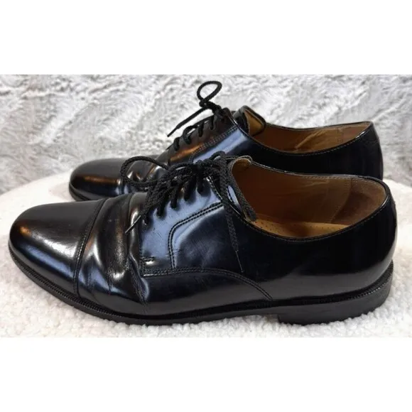 Cole Haan Shoes Dress Oxfords Men's Size 12 M Cap Toe Black Leather Career
