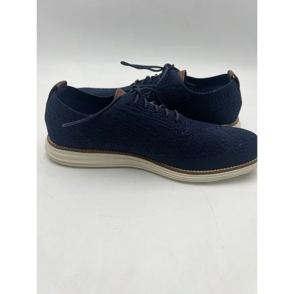 Cole Haan Shoes‎ Mens 10 Marine Blue Stitchlite Originalgrand Wingtip Oxfords