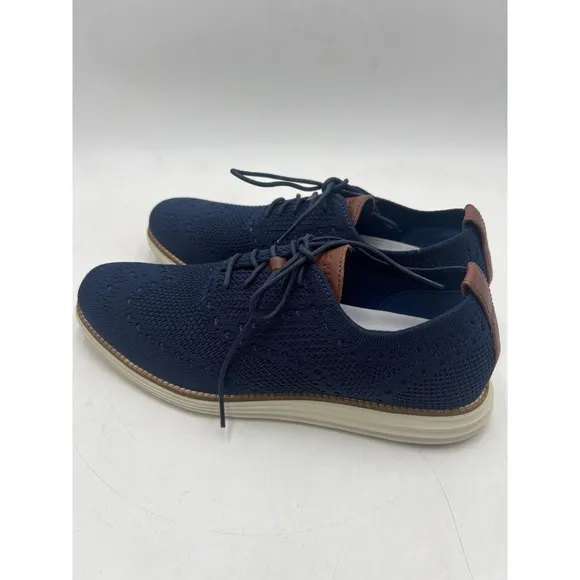 Cole Haan Shoes‎ Mens 10 Marine Blue Stitchlite Originalgrand Wingtip Oxfords
