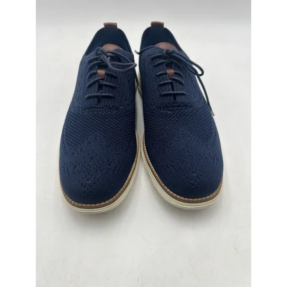 Cole Haan Shoes‎ Mens 10 Marine Blue Stitchlite Originalgrand Wingtip Oxfords