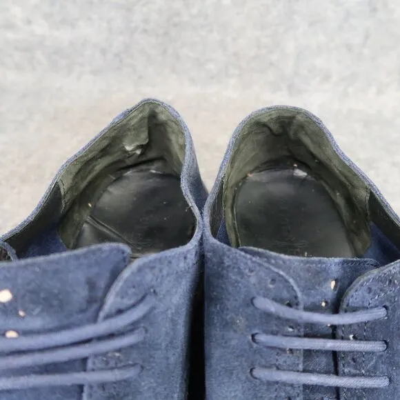 Cole Haan Shoes Mens 13 Oxfords Wingtip Lunargrand Leather Classic Blue Fashion