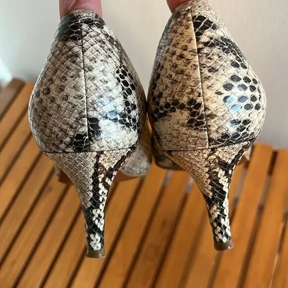 Cole Haan snakeskin kitten heels size 6.5