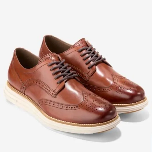 Cole Haan Tan Original Grand Remastered Wingtip Oxfords