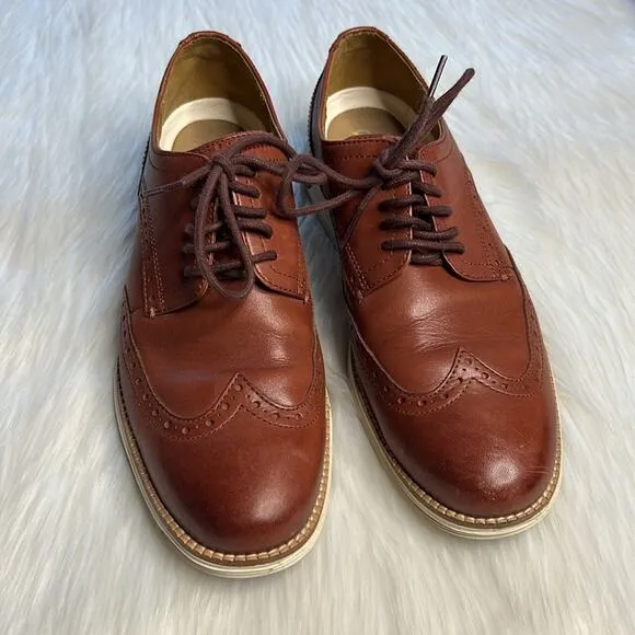 Cole Haan Tan Original Grand Remastered Wingtip Oxfords