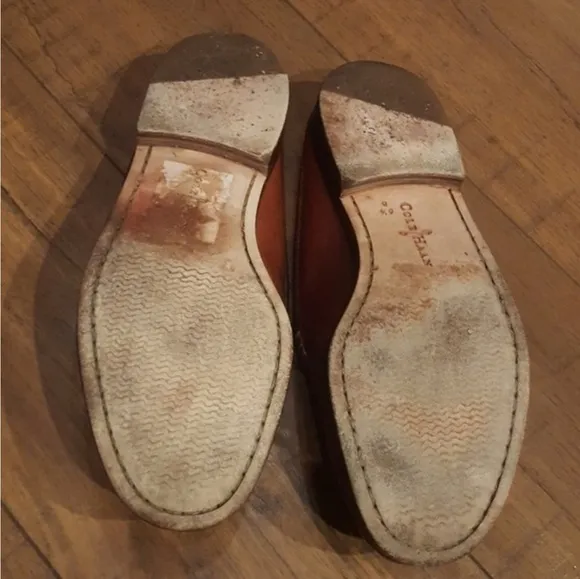 Cole Haan Vintage Brown Vachetta Leather Mules