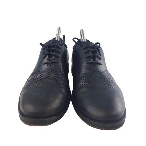 Cole‎ Haan Washington Grand OS Laser Mens 8.5 Black Wingtip Oxfords C23999
