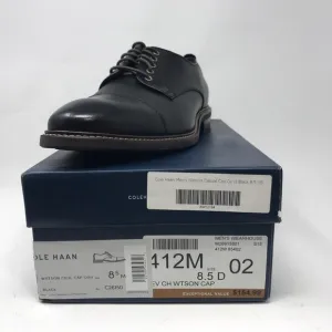 Cole Haan Watson Cap Toe Oxfords, Men's Size 8.5D - Black
