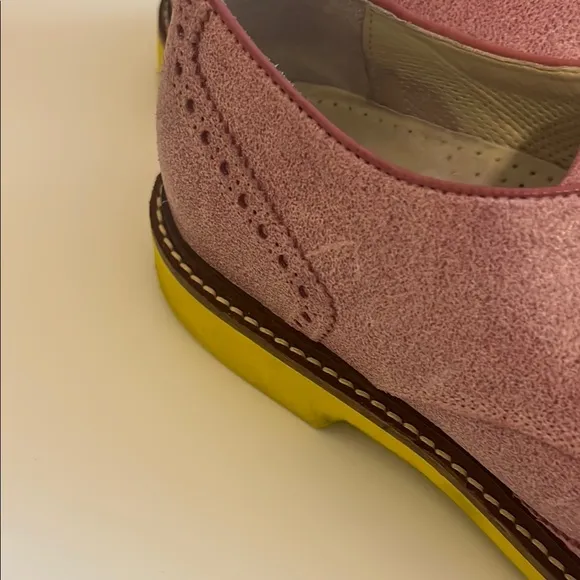 Cole Haan Wingtip Light Purple Oxfords Neon Soles, Men’s Size 9.5