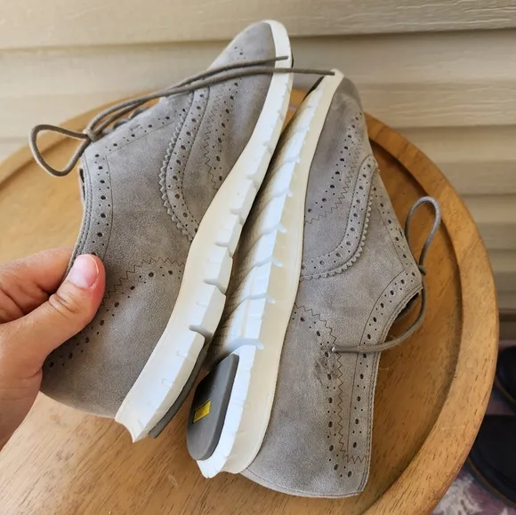 Cole Haan women's Zerogrand wingtip oxfords in gray