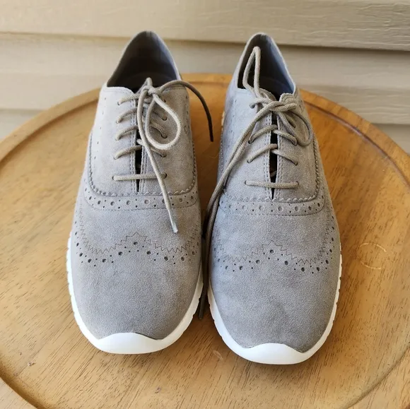 Cole Haan women's Zerogrand wingtip oxfords in gray