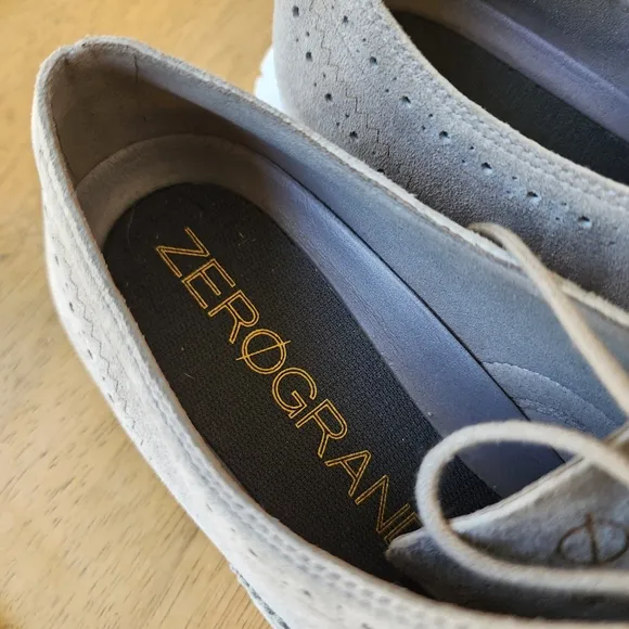 Cole Haan women's Zerogrand wingtip oxfords in gray